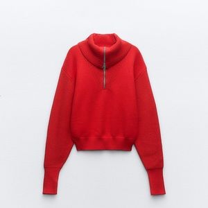 Knit Zip Sweater, worn once!